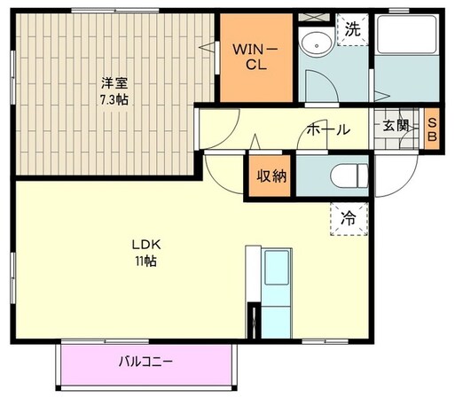 ブリック東松原の物件間取画像